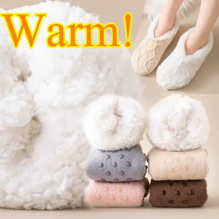 1 paire automne hiver maison réchauffement femmes chaussettes corail polaire tapis