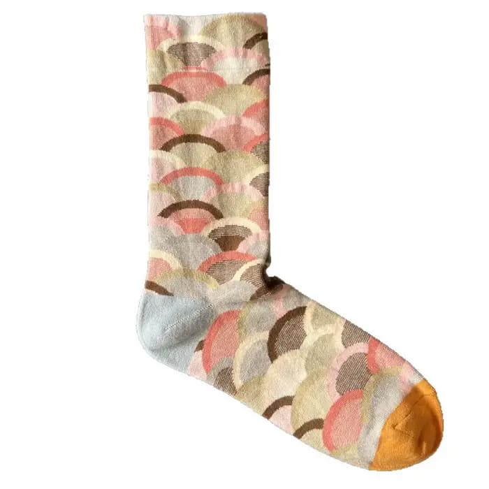 Nouvelles chaussettes mi-mollet françaises - Chaussettes pour hommes et femmes style peinture à l'huile avec un charme unique et artistique.