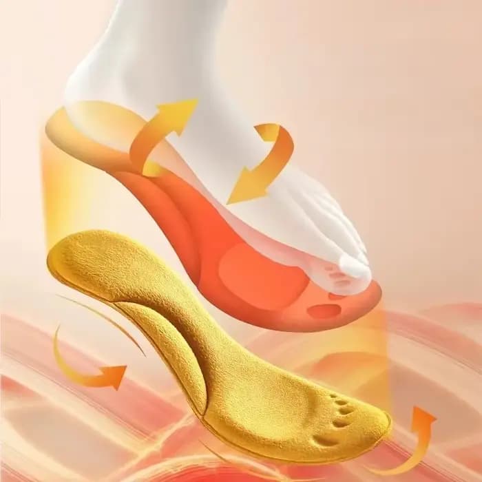 Semelles intérieures de Sport 5D pour chaussures hommes femmes déodorant coussin respirant