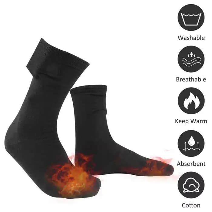 Chaussettes chauffantes électriques rechargeables USB