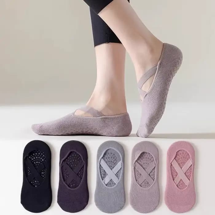 Chaussettes de Yoga professionnelles femmes Silicone anti-dérapant Pilates