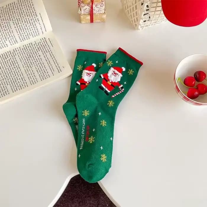 Chaussettes de dessin animé créatives de noël et d'automne