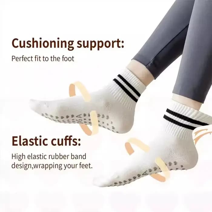 1 paire de chaussettes antidérapantes pour femmes