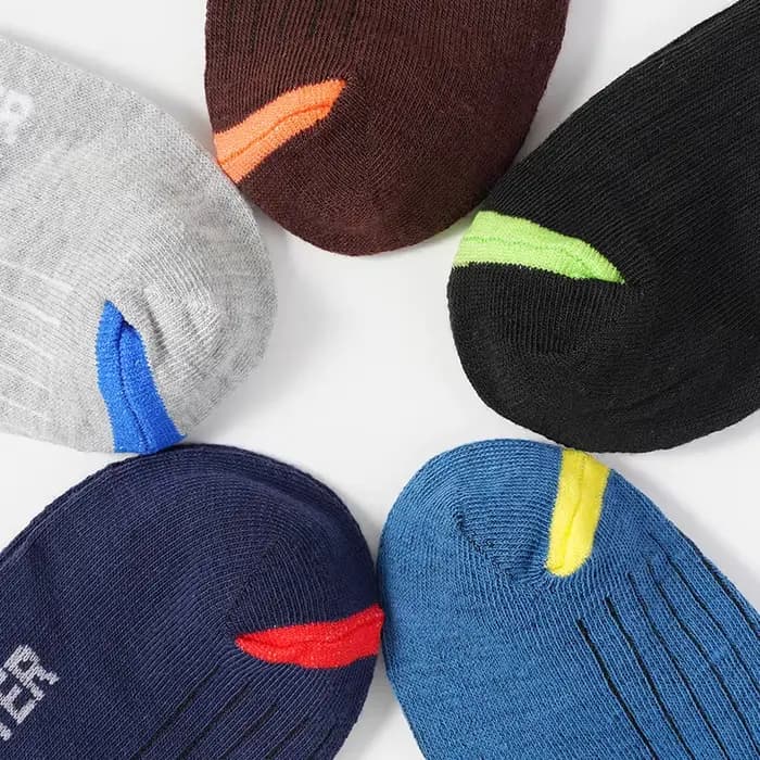 5 paires/lot chaussettes pour hommes Polyester coton mode rue amusant nouveaux Styles Tube moyen doux respirant court chaussette décontractée