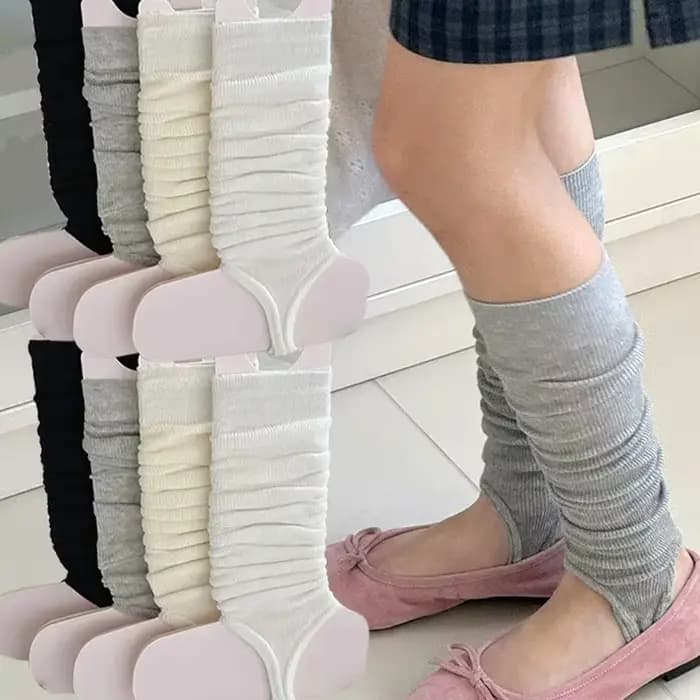 Chaussettes hautes élégantes et respirantes pour femme