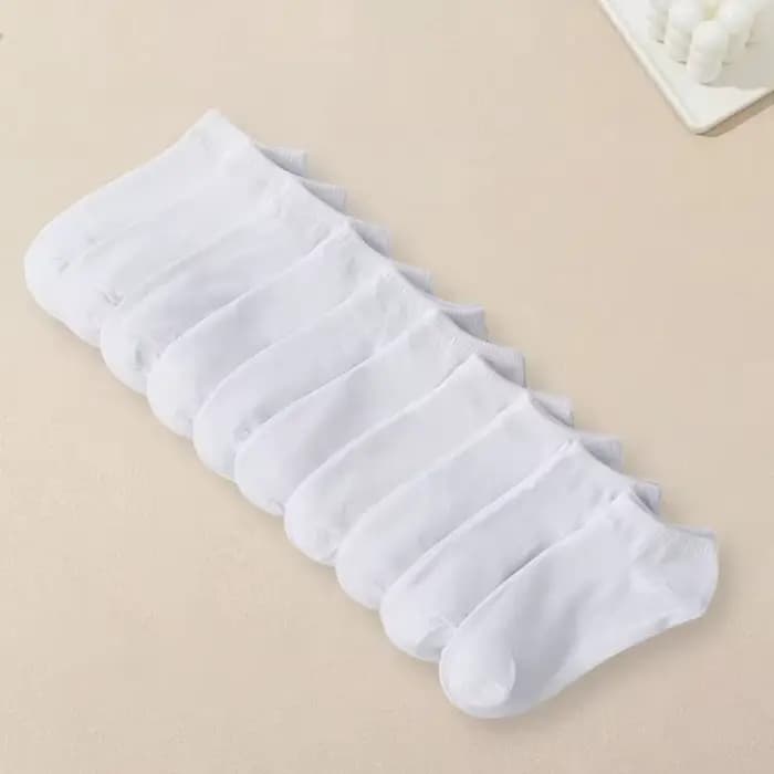 1-10 paires de chaussettes blanches pour femmes
