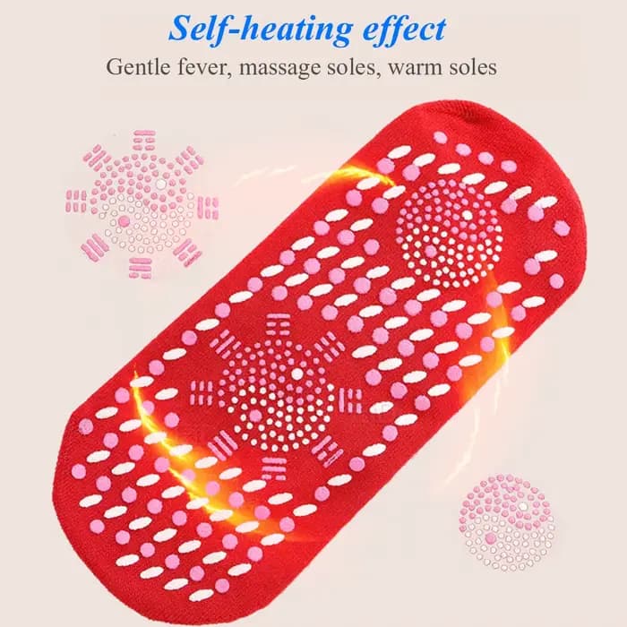 Chaussettes magnétiques auto-chauffantes pour femmes et hommes, unisexe, thérapie magnétique à la Tourmaline, chaussettes de Massage chaudes pour l'hiver