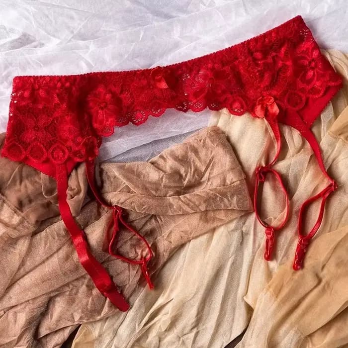 Femmes chaussettes Clips dentelle Transparent porte-jarretelles boucles réglables taille basse porte-jarretelles pôle danse sous-vêtements élastiques Clubwear