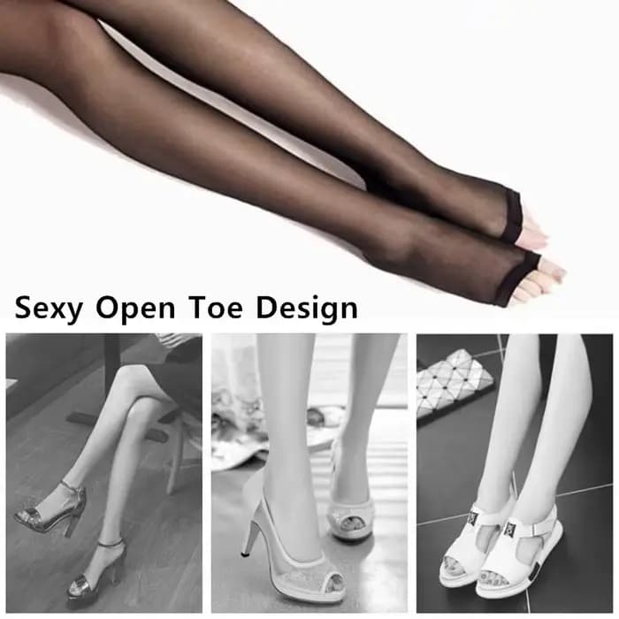 Collants noirs Sexy pour femmes, bas fins et transparents, bout ouvert, sans doigts, jambes fines, mode été, Streetwear