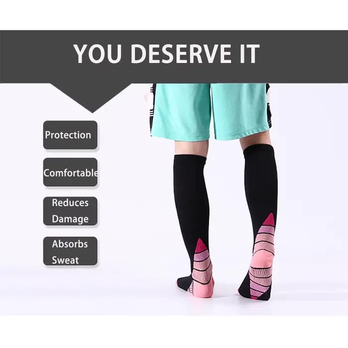 1 paire de chaussettes de compression 20-30 mmHg - Hommes et femmes – Course