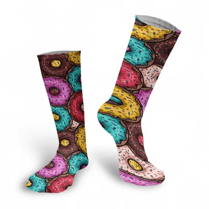 Femmes heureux chaussettes drôles impression 3D Art abstrait mignon Graffiti