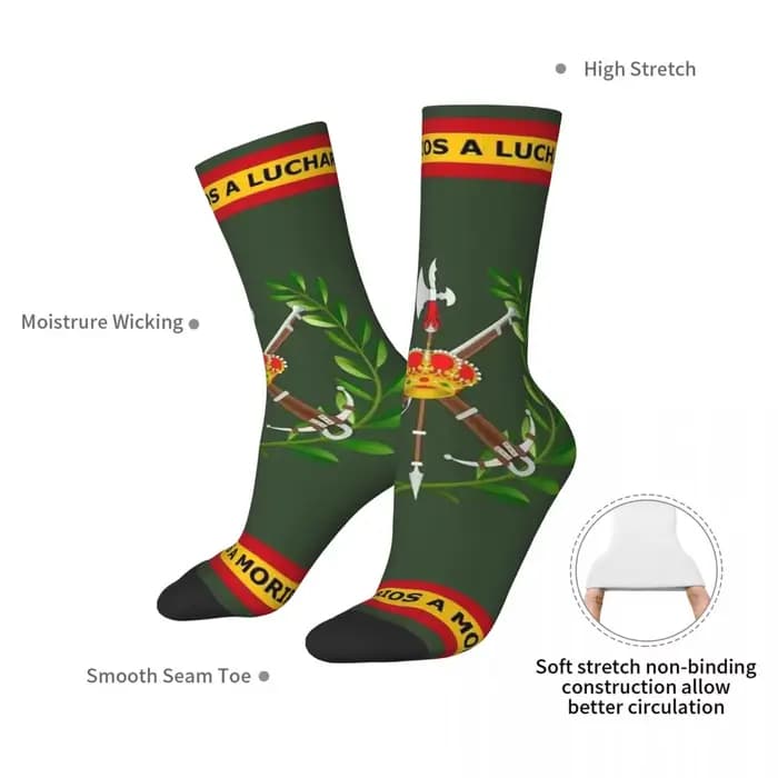 Chaussettes d'hiver unisexes de la Légion espagnole