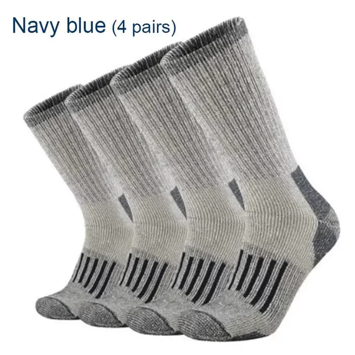 80% laine mérinos chaussettes pour hommes femmes épaissir chaud randonnée coussin équipage