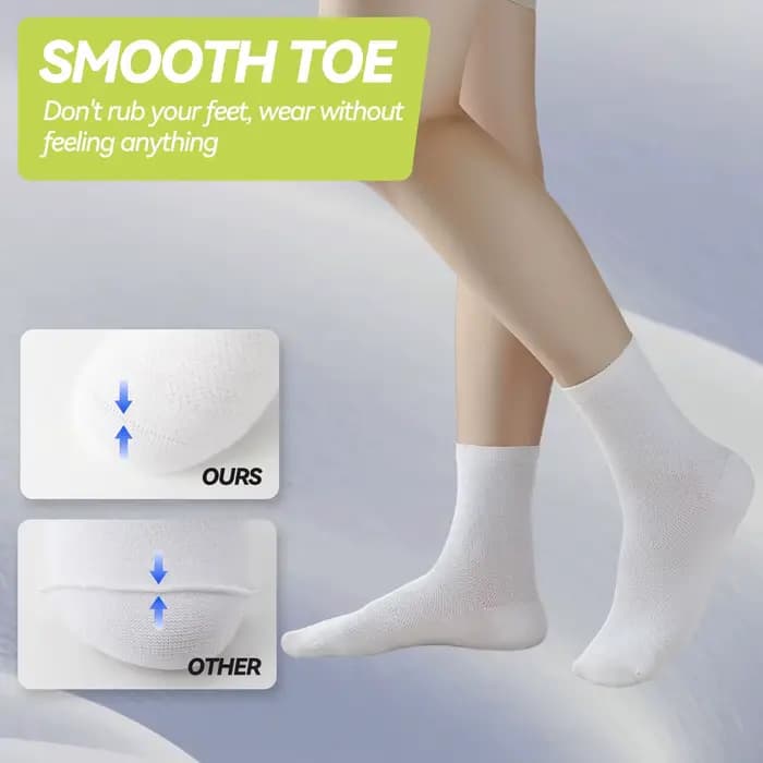 Chaussettes sans couture en pur coton pour enfants, style mi-mollet en maille fine pour l'été, idéales pour les étudiants à porter à l'école, pour le sport