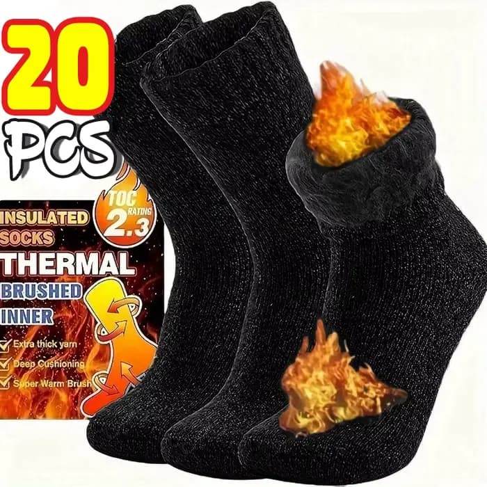 Chaussettes en laine ultra épaisses pour hommes en automne et en hiver