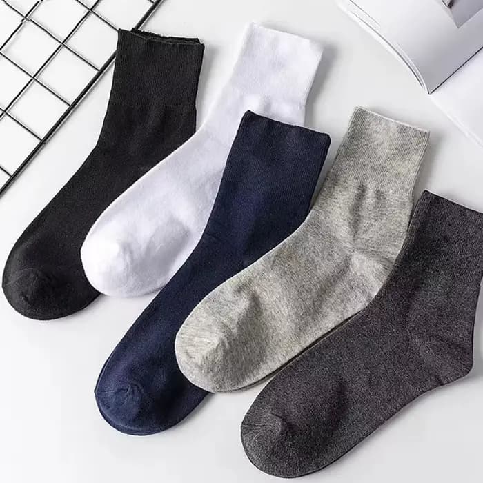 10 pièces = 5 paires de chaussettes à bouche ample pour diabétiques