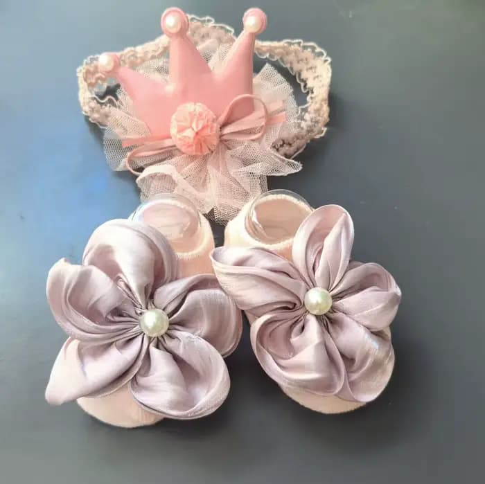 Ensemble de Chaussettes de Sauna pour Bébé, Bandeau de Sauna Doux et Confortable, Bandeau de Sauna pour Bébé, Chaussettes de Bateau MiniInTheBox, Chaussettes de Sol