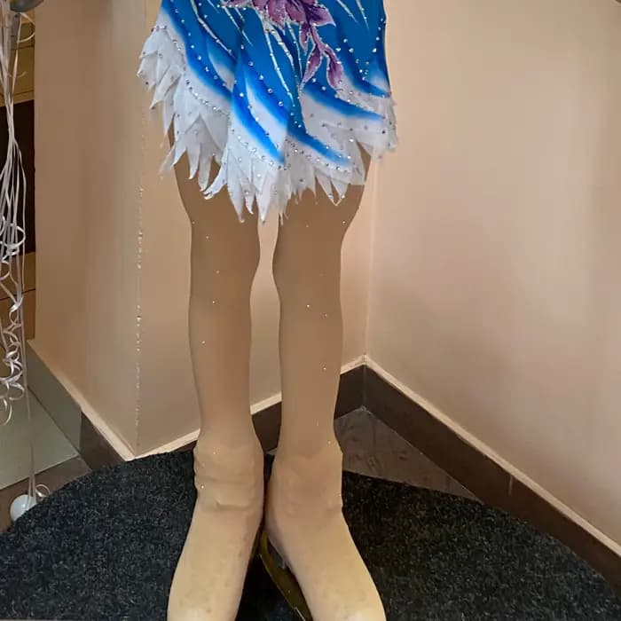 Collants de patinage artistique en strass pour adultes et enfants