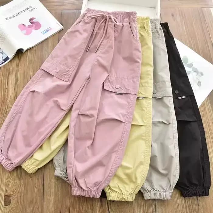 Collants Cargo pour filles, pantalons de jogging élastiques à la cheville, pantalons décontractés légers et respirants, tenue d'été tendance