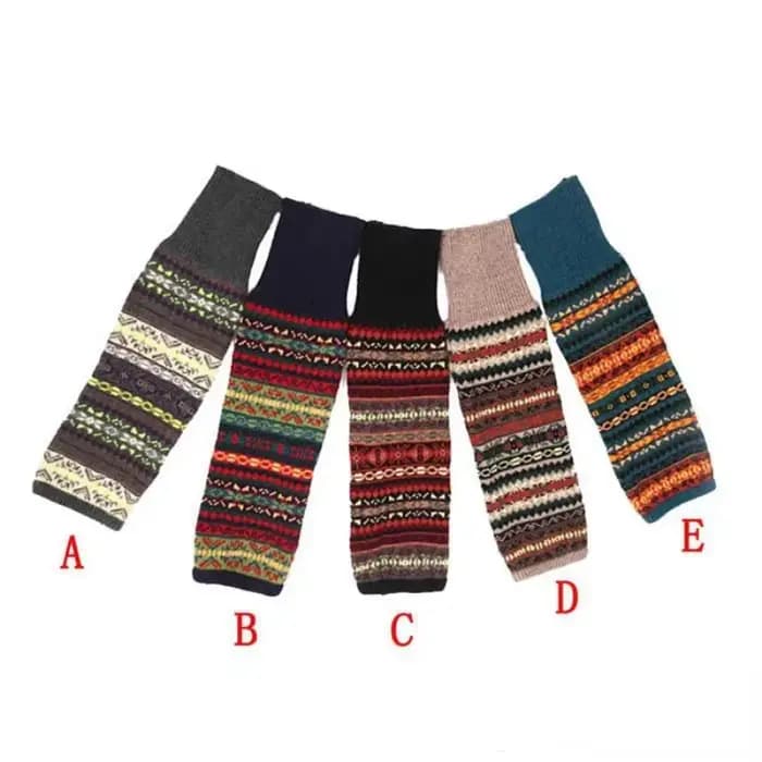 Chaussettes de Camouflage bohème en laine épaisse pour femmes