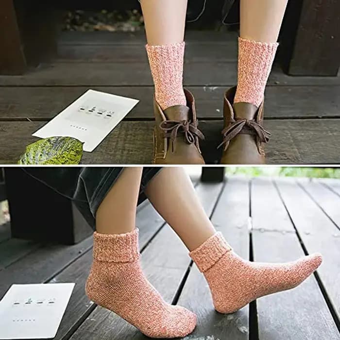 Chaussettes en laine optique pour hommes et femmes