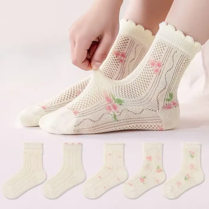 5 paires de nouvelles chaussettes pour bébé en maille sans couture