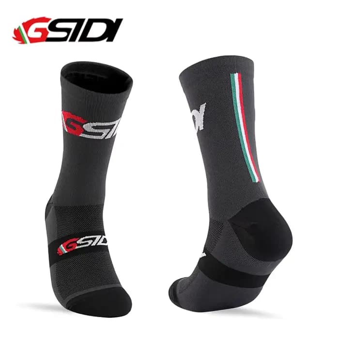 Gsidi 2022 nouveaux hommes chaussettes de cyclisme professionnel route vtt vélo femmes Compression course en plein air unisexe sport