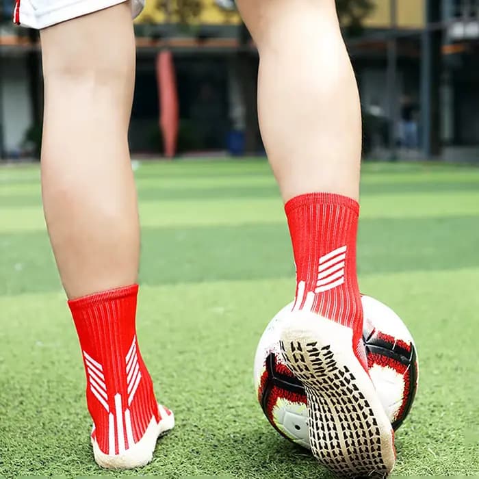 Hommes femmes football grip chaussettes serviette bas sport