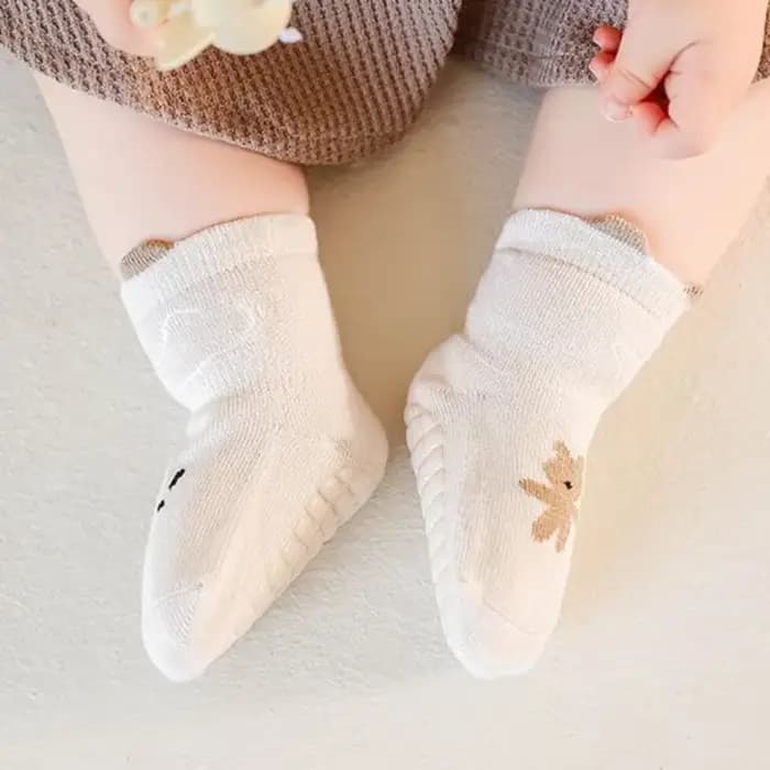 Chaussettes longues antidérapantes pour enfants, chaussettes de marche au sol, de dessin animé, pour bébés en bas âge, pour garçons et filles, chaussettes de sport scolaires, printemps-automne