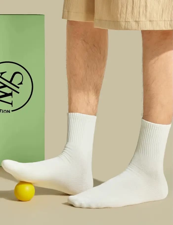 Chaussettes en coton doux pour hommes et femmes