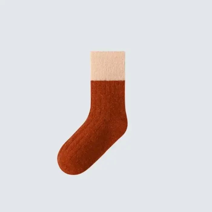 Chaussette chaude en laine pour enfants, pour garçons et filles, sport, simple, mode, mollet, automne hiver, chaud, cachemire, lapin