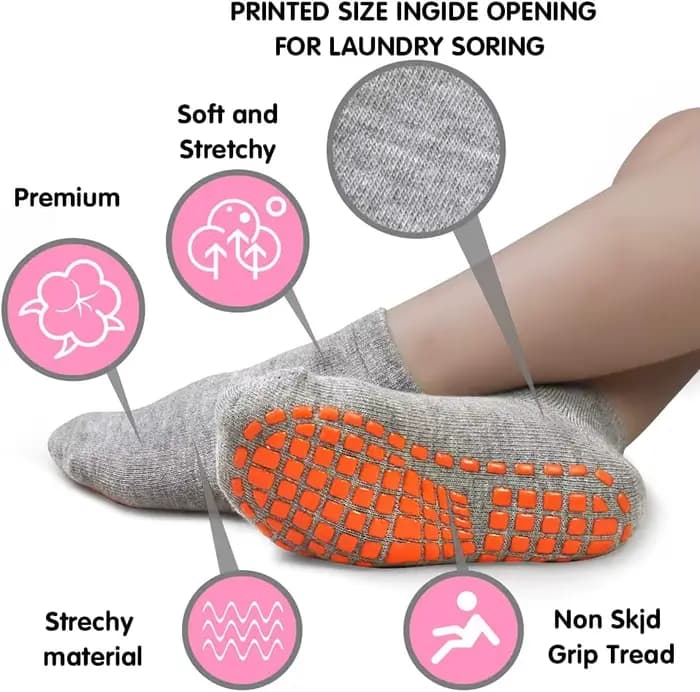 Chaussettes antidérapantes pour Trampoline pour enfants