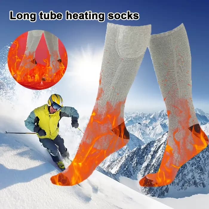 Chaussettes chauffantes électriques hommes femmes hiver