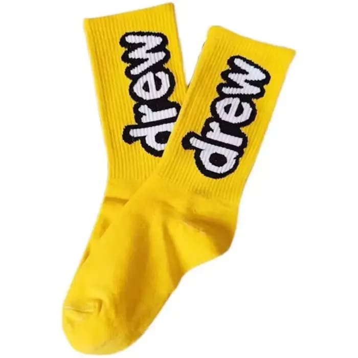Chaussettes tendance en coton avec lettres pour femmes