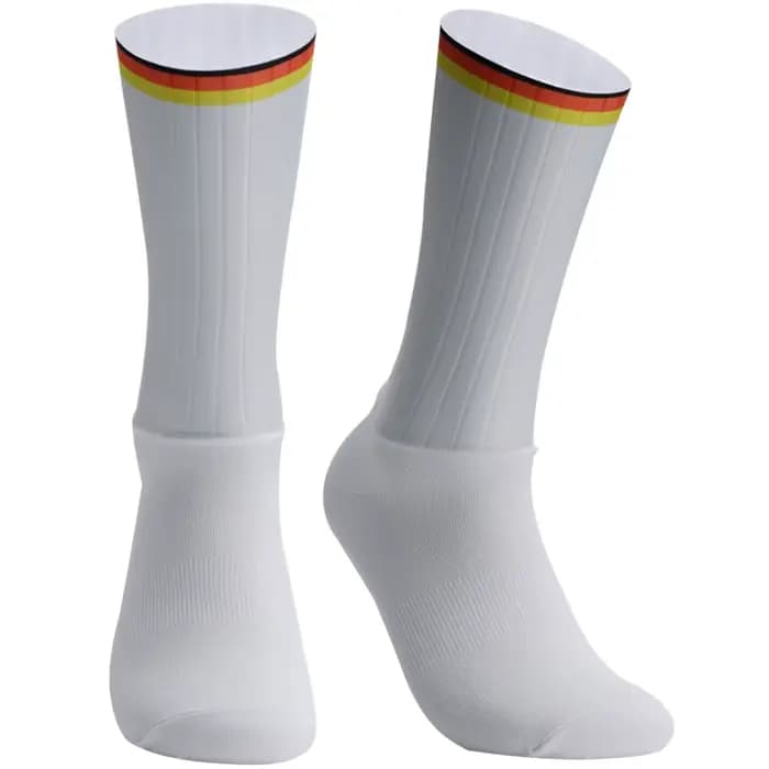 Chaussettes de cyclisme antidérapantes en silicone Whiteline 2024 pour l'été