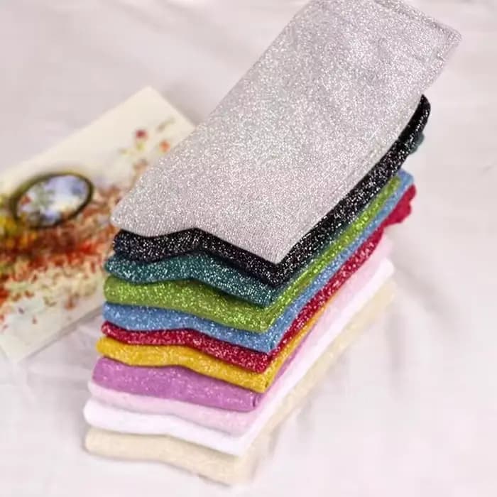 Chaussettes brillantes sexy tendance en 29 couleurs