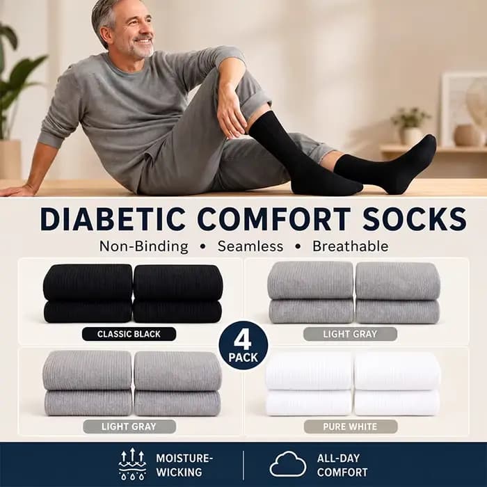 Chaussettes pour diabétiques pour hommes