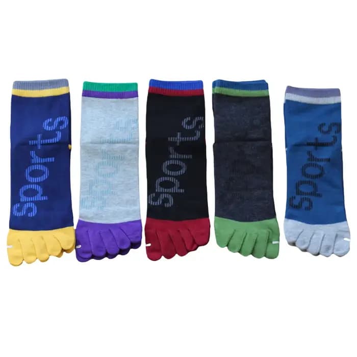 5 paires de chaussettes à orteils pour hommes