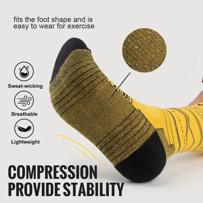 WRELS 1/3 paires chaussettes en laine mérinos chaud épais coussin