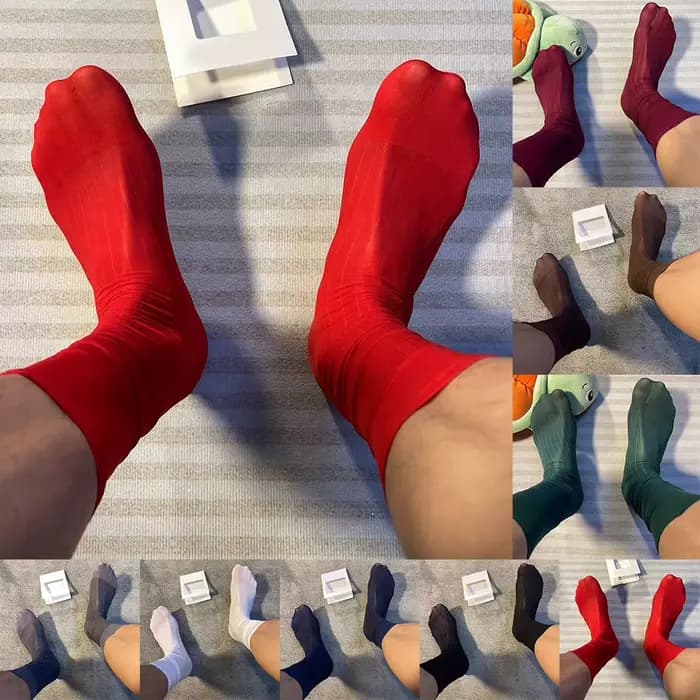 Chaussettes habillées chaussettes d'affaires chaussettes affaires espace quotidien gris blanc noir bordeaux bleu marine Nylon transparent Ultra mince