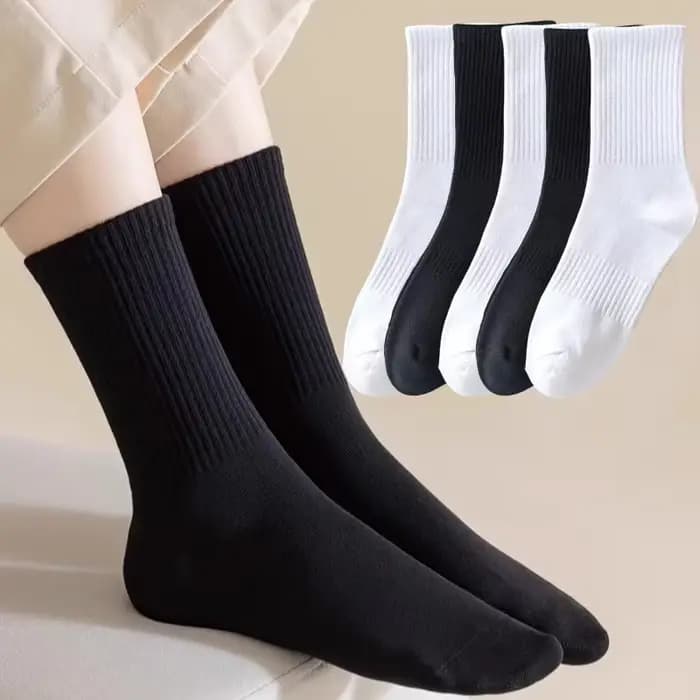 10/20 paires de chaussettes mi-mollet pour hommes et femmes, douces, confortables, respirantes, absorbant la transpiration, pour le sport, décontractées, à la mode, pour tous les jours, nouvelle colle