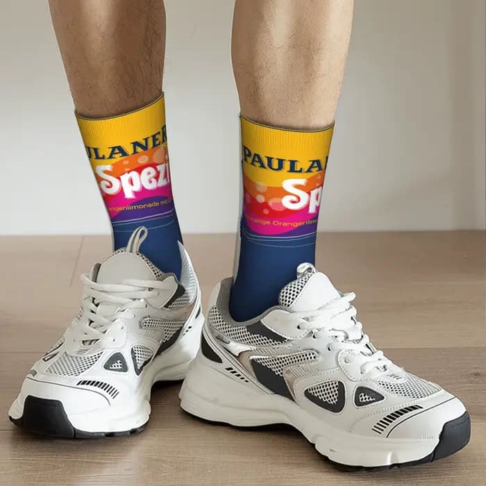Paulaner Spezi Logo chaussettes allemagne boisson gazeuse gothique élégant bas automne Anti-transpiration femmes hommes