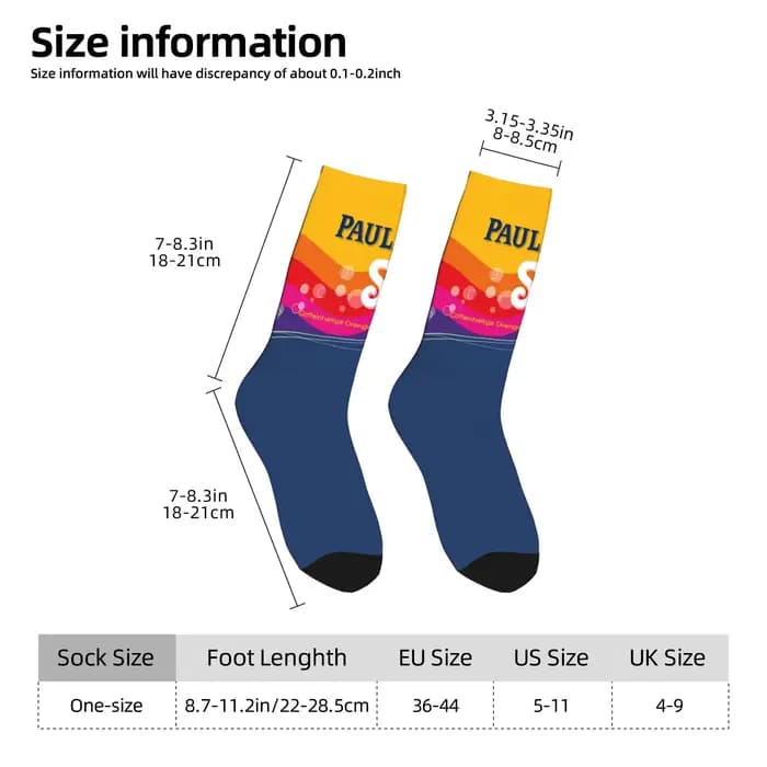 Paulaner Spezi Logo chaussettes allemagne boisson gazeuse gothique élégant bas automne Anti-transpiration femmes hommes