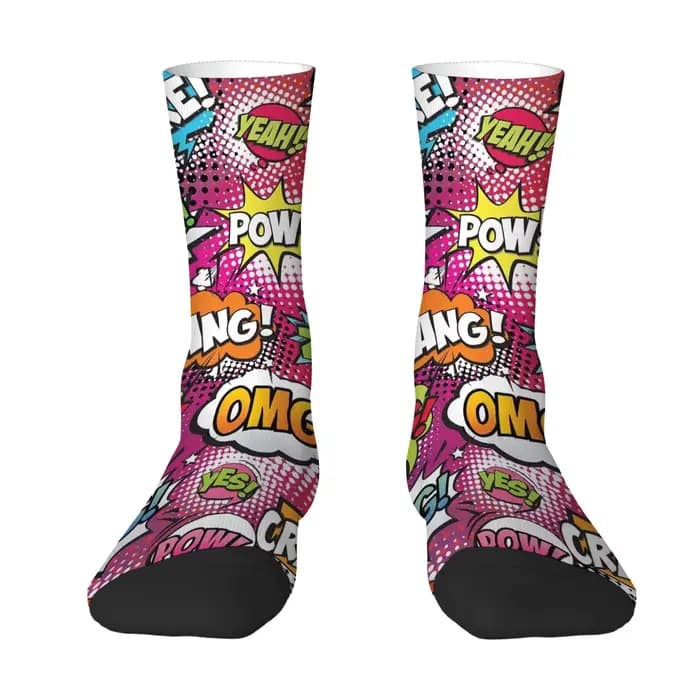 Chaussettes pour hommes de style pop art amusant