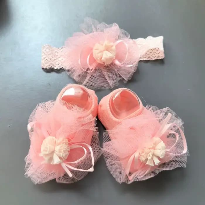 Ensemble de Chaussettes de Sauna pour Bébé, Bandeau de Sauna Doux et Confortable, Bandeau de Sauna pour Bébé, Chaussettes de Bateau MiniInTheBox, Chaussettes de Sol