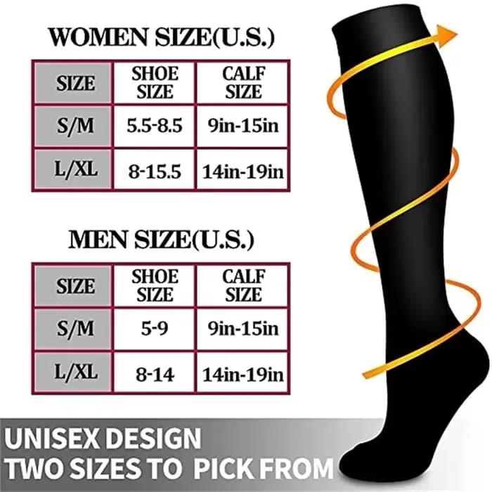 Bas de Compression Promotion de la Circulation sanguine chaussettes