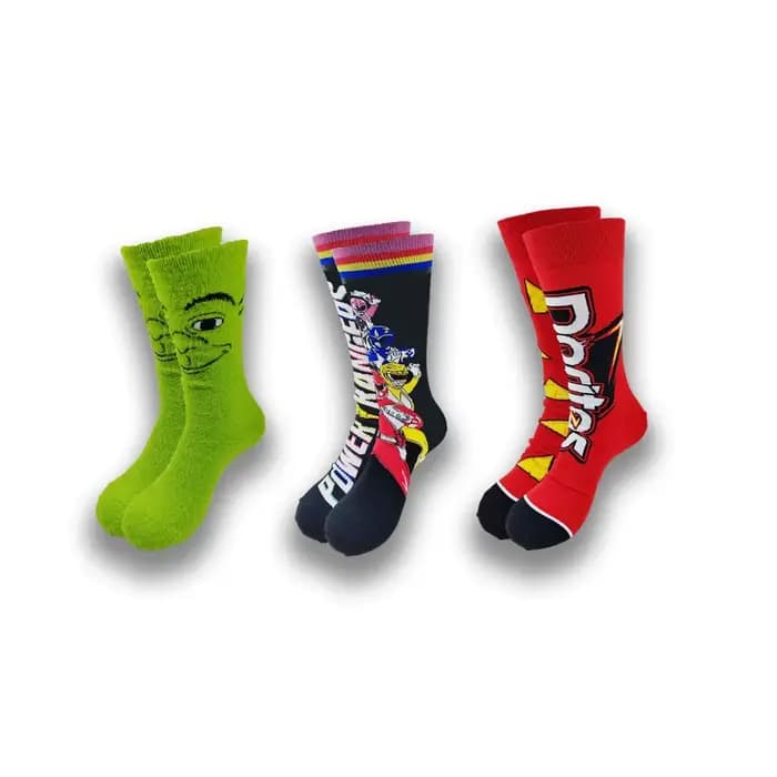 Vente en gros et au détail de toutes sortes de chaussettes pour hommes de dessins animés à la mode au printemps et en