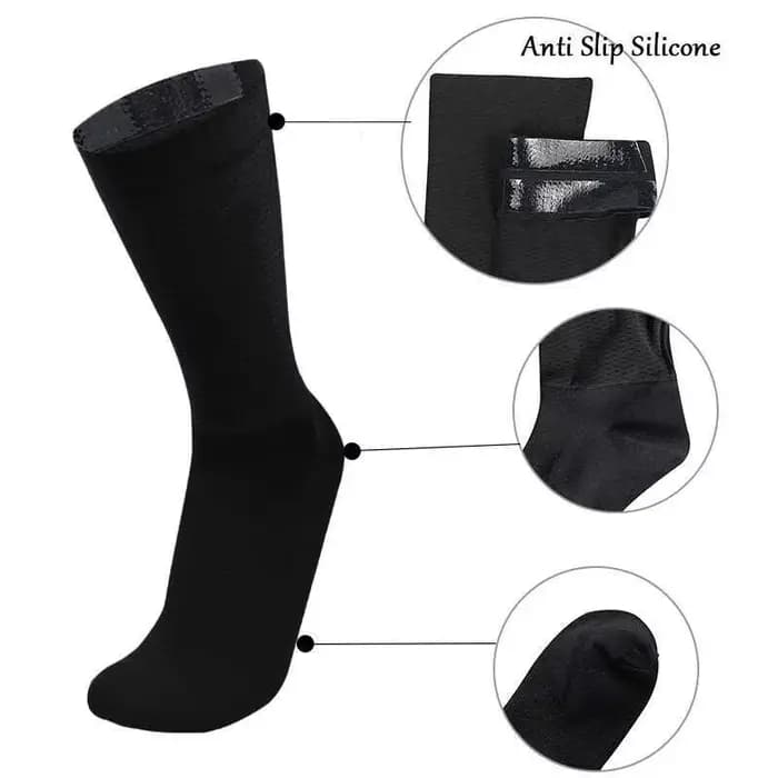 Aero silice nouveau Gel chaussettes d'été équipe de vélo antidérapant cyclisme respirant Pro course