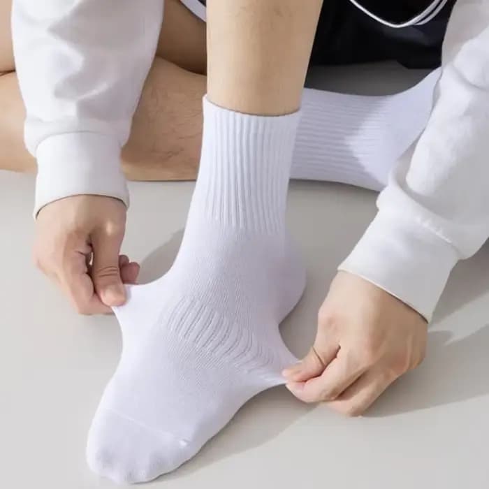 5/10 paires de chaussettes mi-longues pour hommes