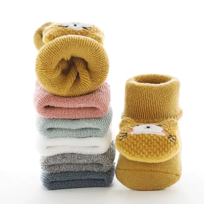 Chaussettes de dessin animé coordonnantes pour enfants